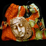 Kantha Cloth Bag with Florentine Shard Face