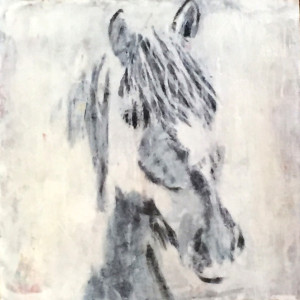  I am now the proud owner of one of those Clare O'Neill brought one of her iconic works as a gift for me - I am thrilled! His name is Pasta, and he is a wild mustang - wow!
