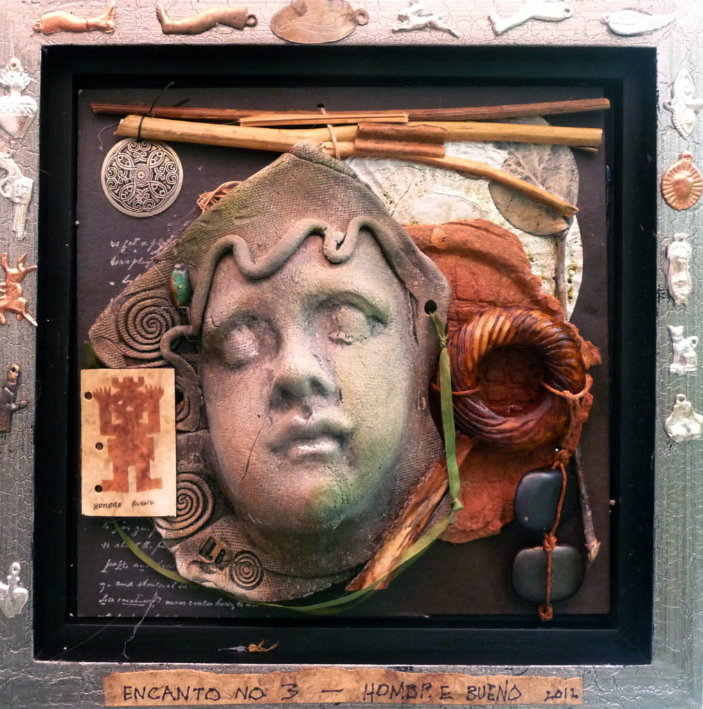 Lyn Belisle Assemblage with earthenware and mixed media 2012