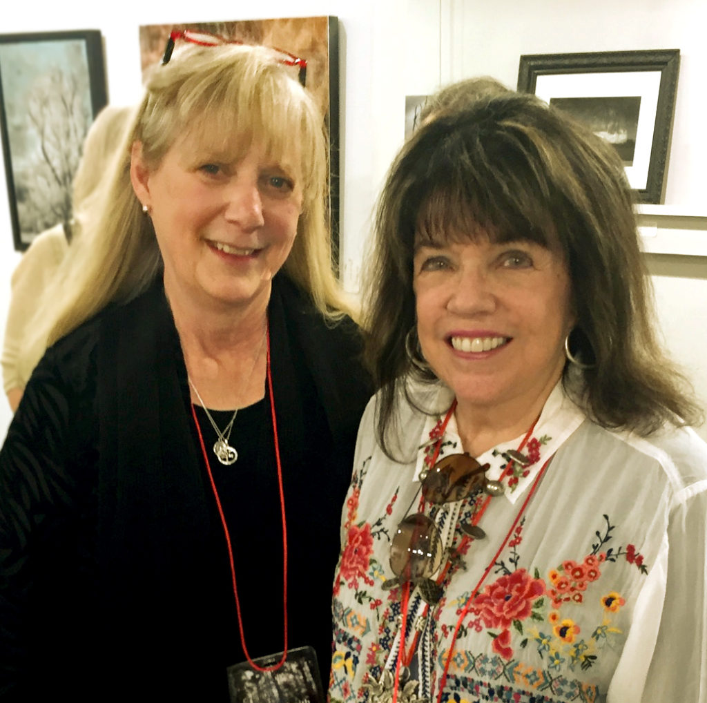 Amanda Smith and me at the ASmith Gallery last Saturday
